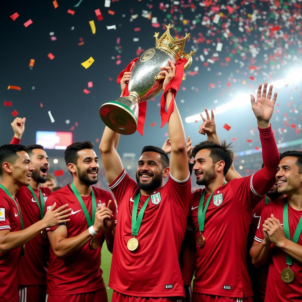 Asian Cup 2019: Khoảnh khắc trao cúp