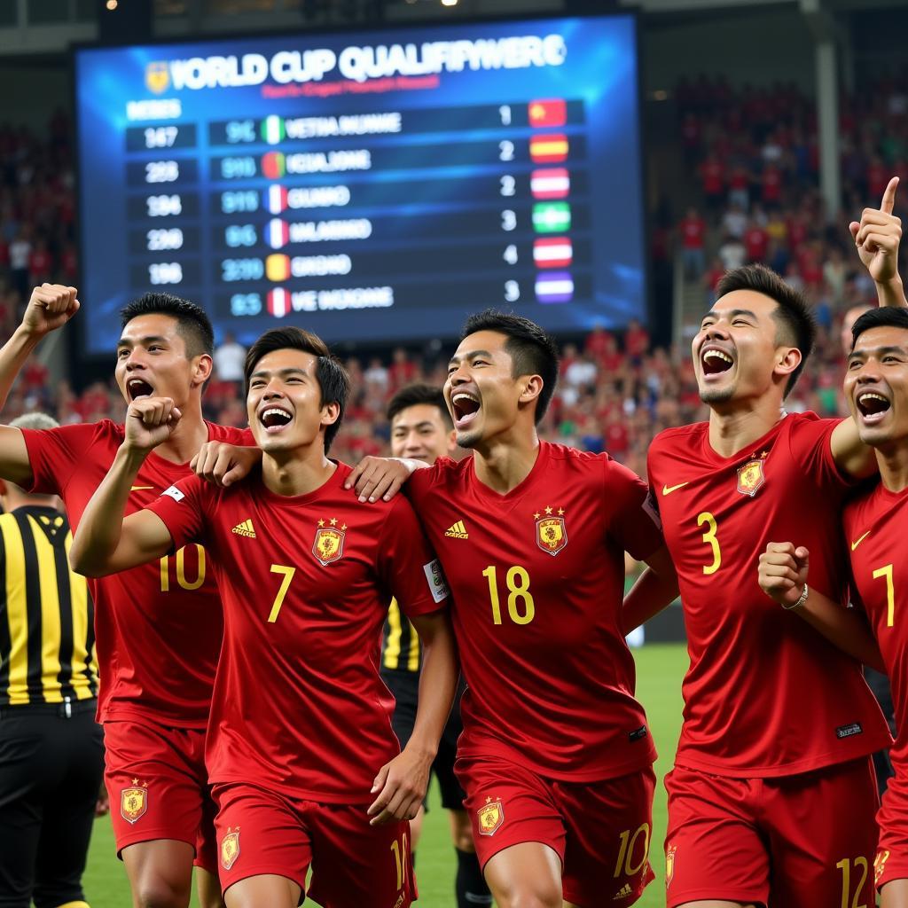 Bảng điểm vòng loại World Cup Việt Nam