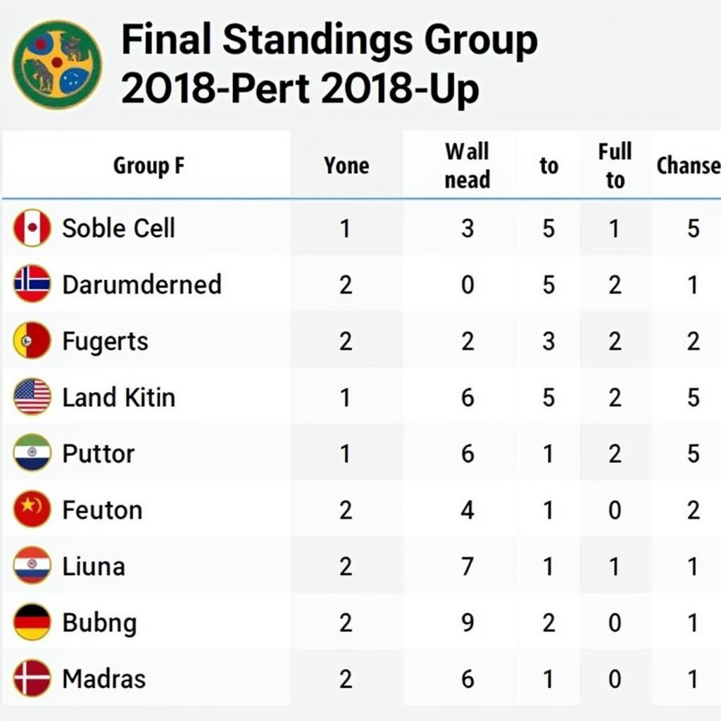 Bảng Xếp Hạng Group F World Cup 2018: Ai Đi Tiếp?