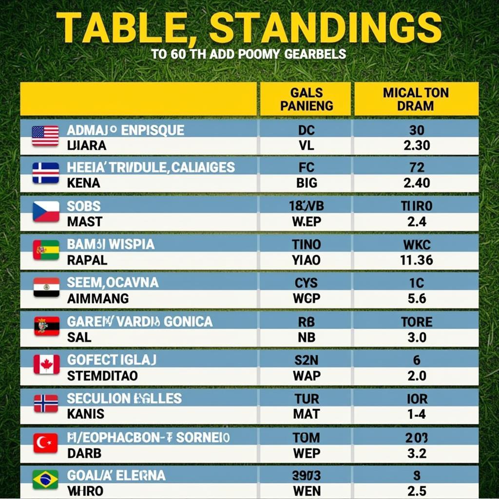 South America World Cup Qualifiers Table