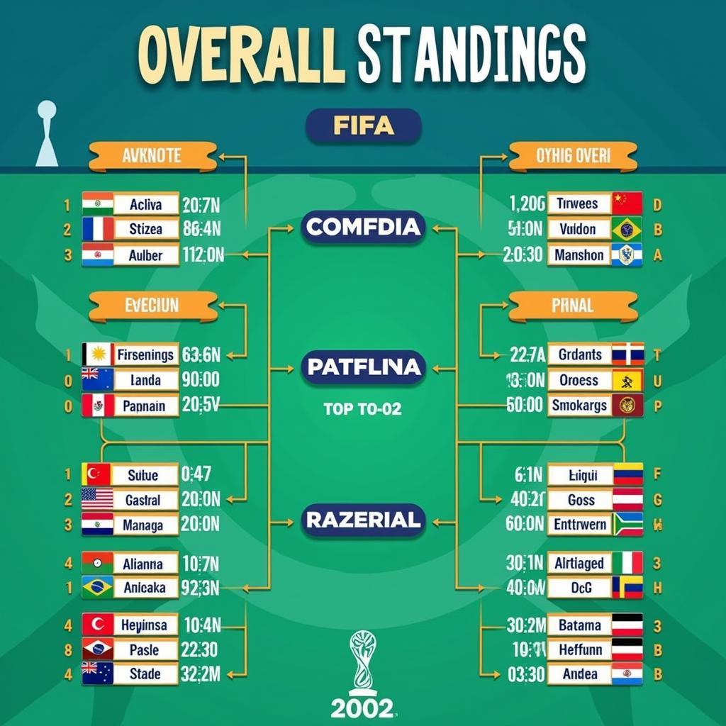 Bảng xếp hạng tổng quan World Cup 2002