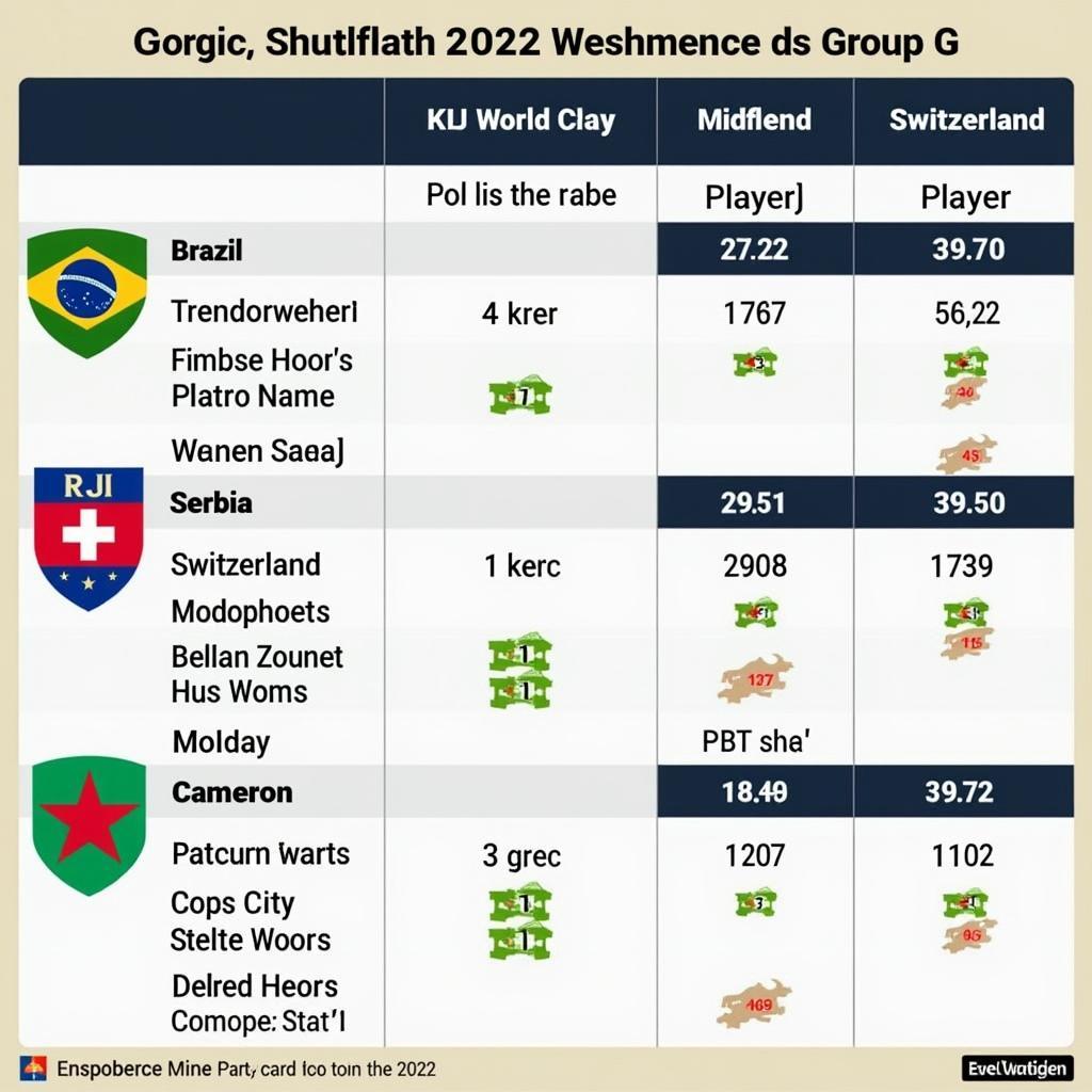 World Cup 2022 Group G Strength Analysis