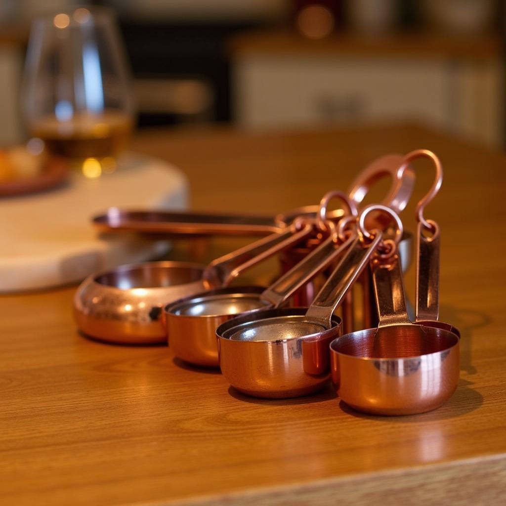 Bộ Đồ Copper Measuring Cups Sang Trọng