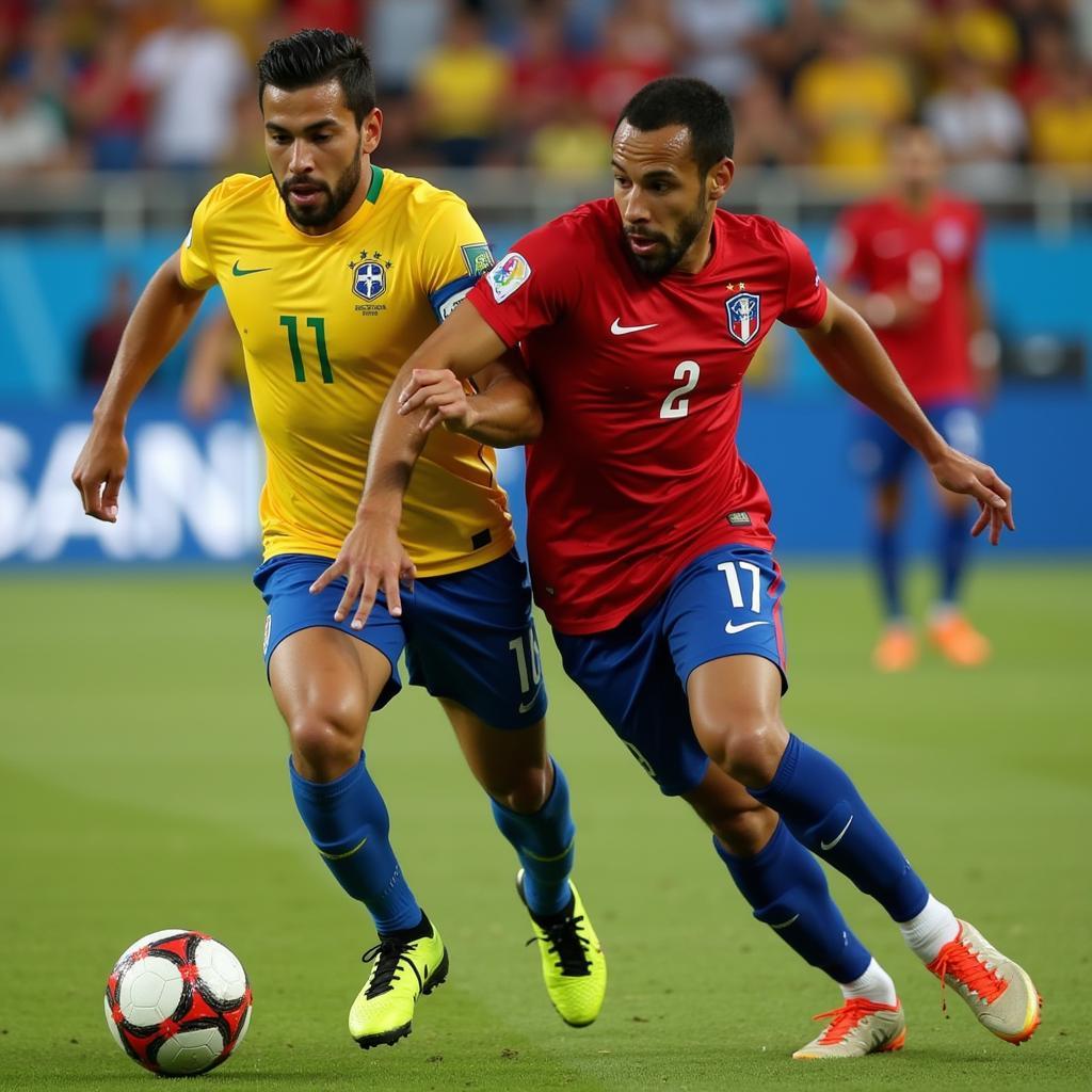 Brazil vs Costa Rica: Những phút giây căng thẳng