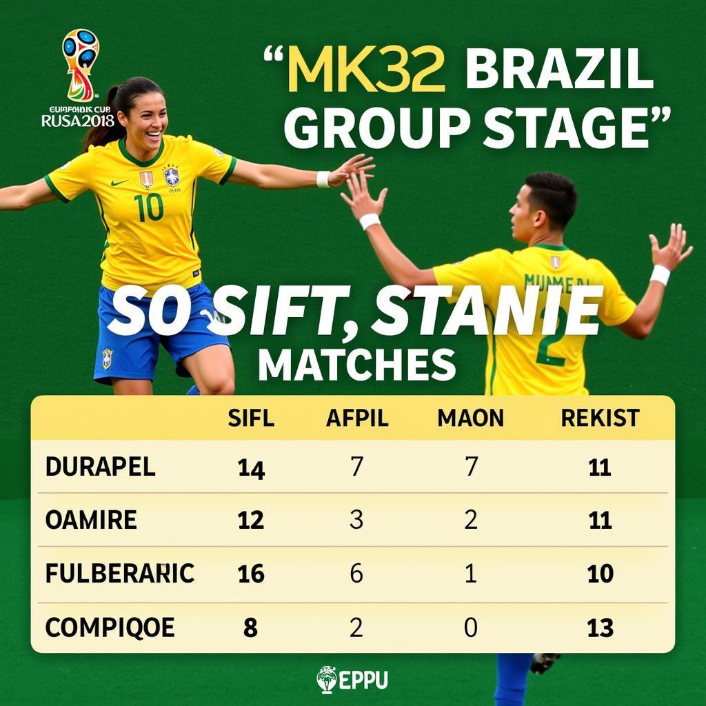 Brazil Vòng Bảng World Cup 2018