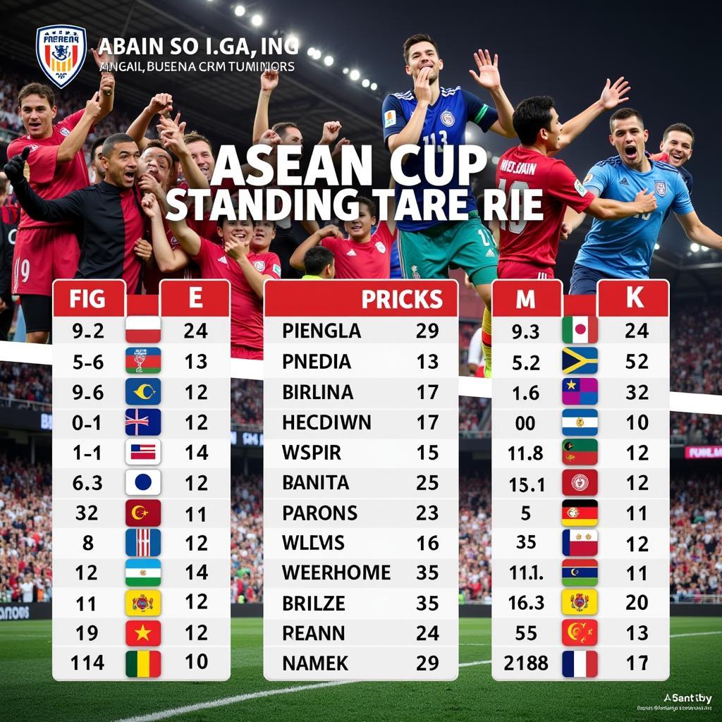 BXH ASEAN Cup phản ánh những diễn biến hấp dẫn và kịch tính của giải đấu.