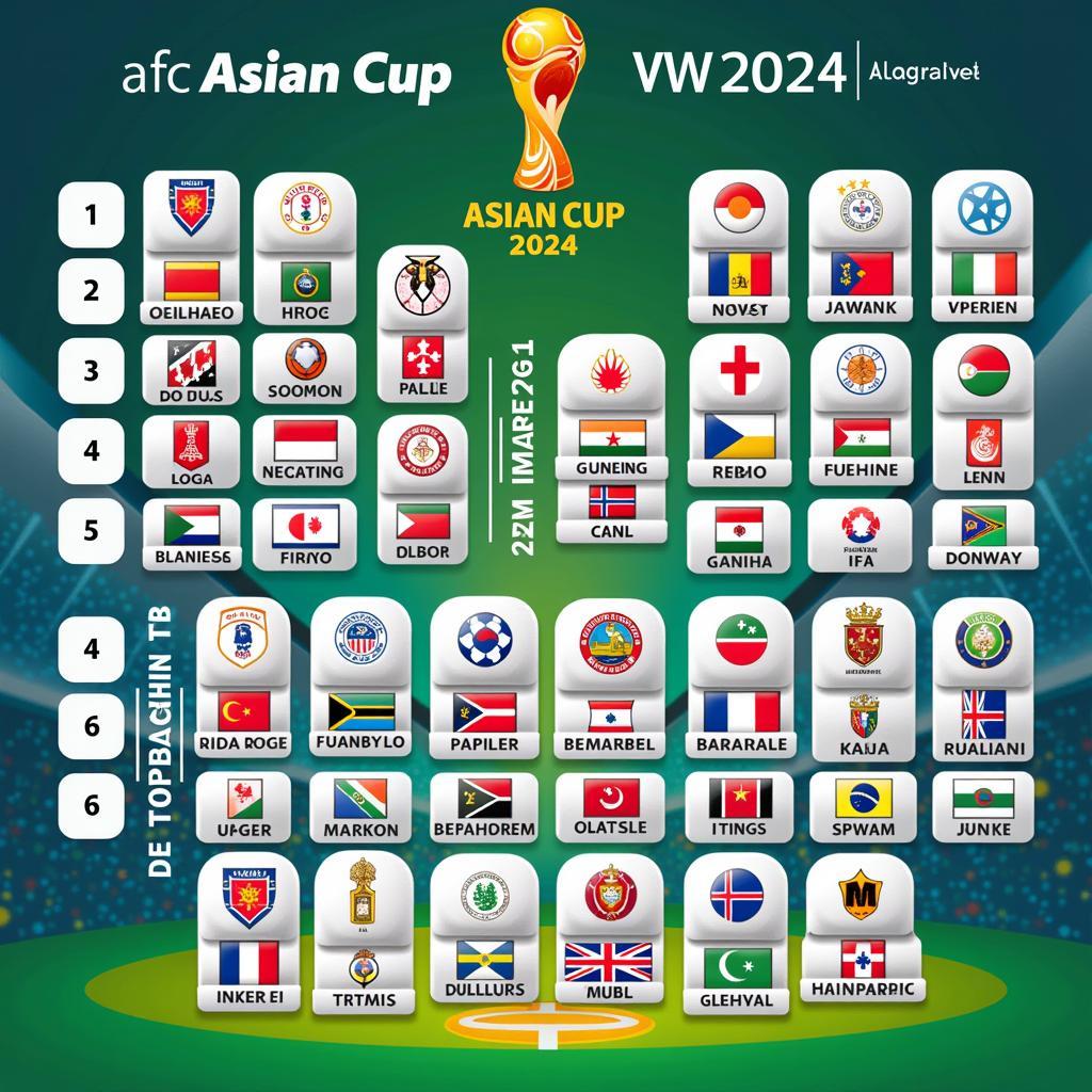 Các đội tuyển tham dự AFC Asian Cup 2024