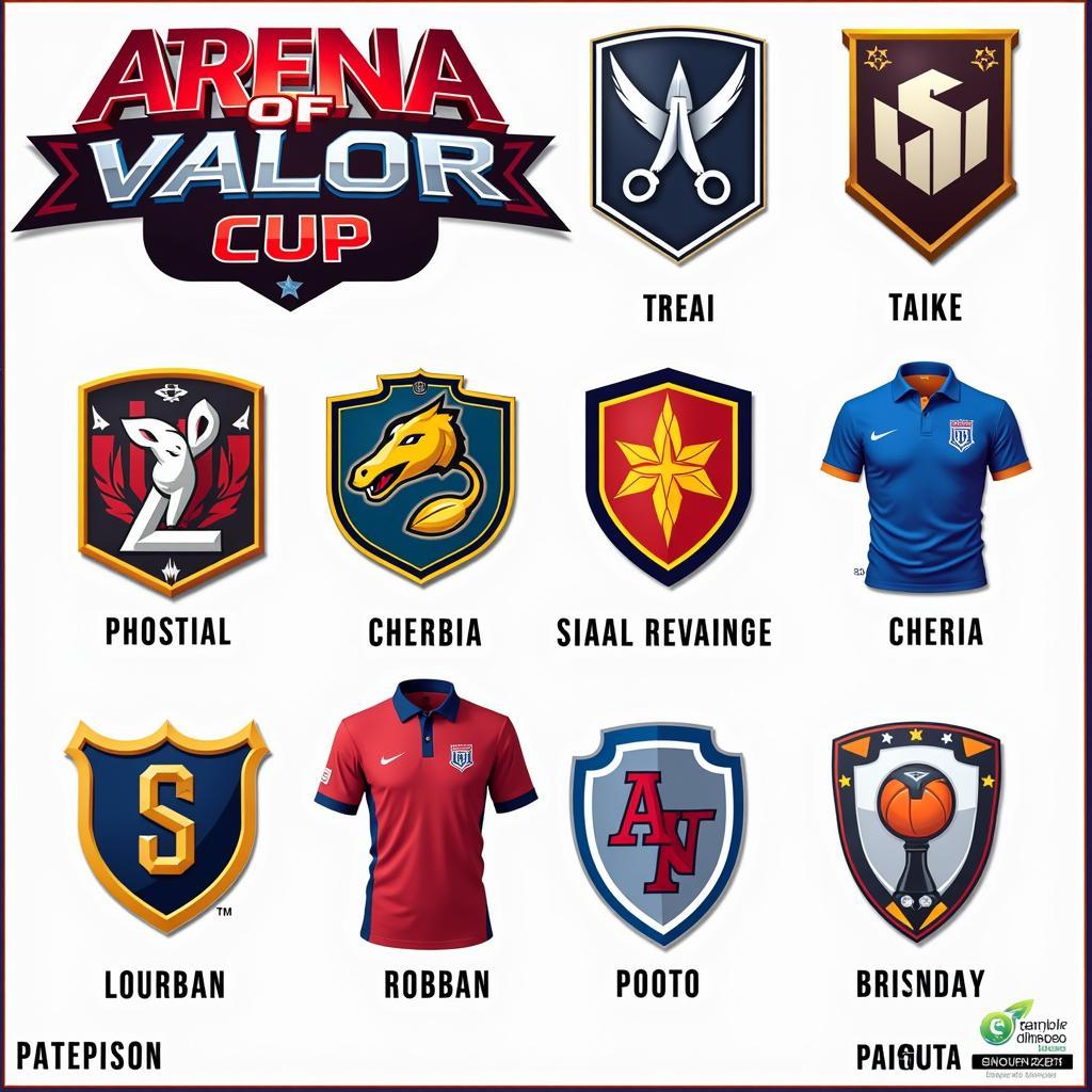 Hình ảnh các đội tuyển tham gia Arena of Valor Cup