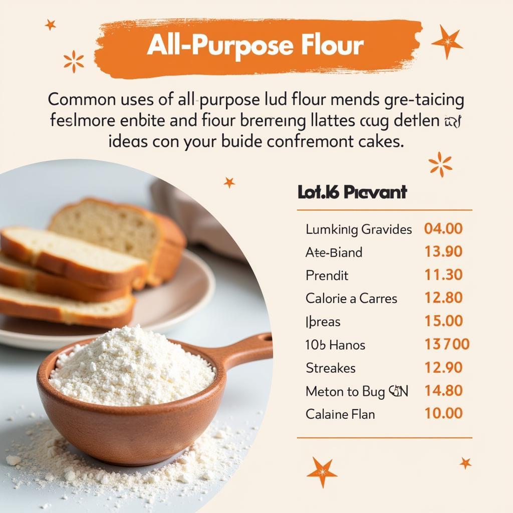 Calories in One Cup of All-Purpose Flour