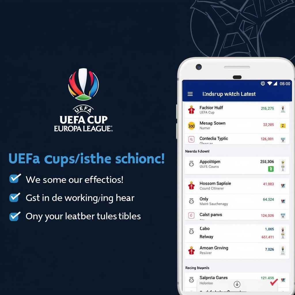 Cập nhật lịch thi đấu UEFA Cup/Europa League