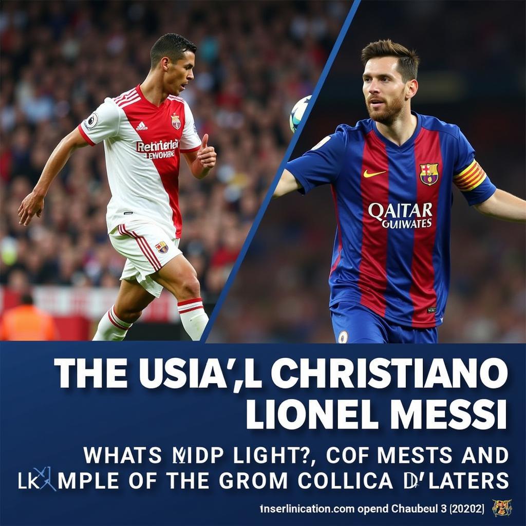 Cristiano Ronaldo and Lionel Messi competing for the top scorer title in the Champions League.