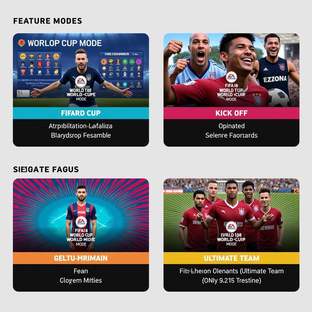 Chế độ chơi FIFA 18 World Cup Game