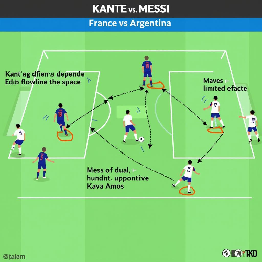 Chiến Thuật Kante vs Messi World Cup 2018