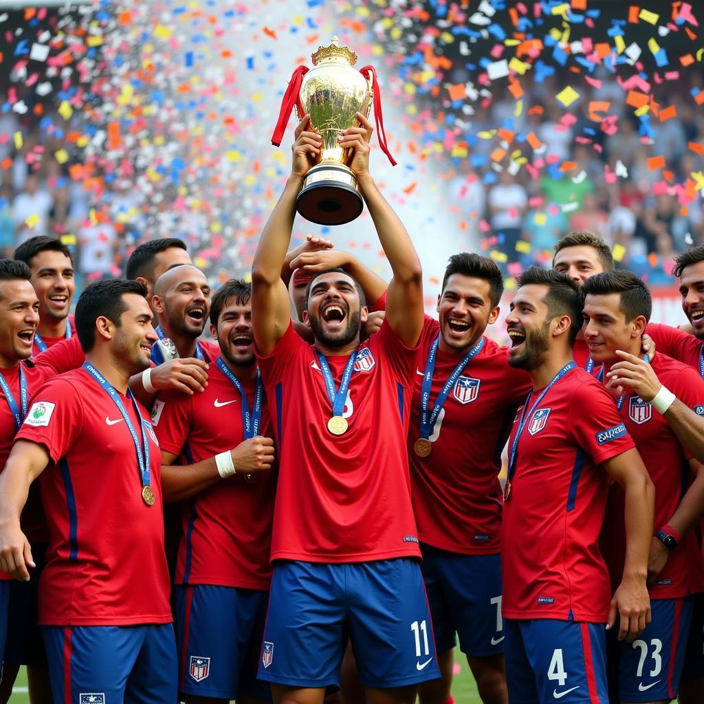 Chile Celebrating Victory