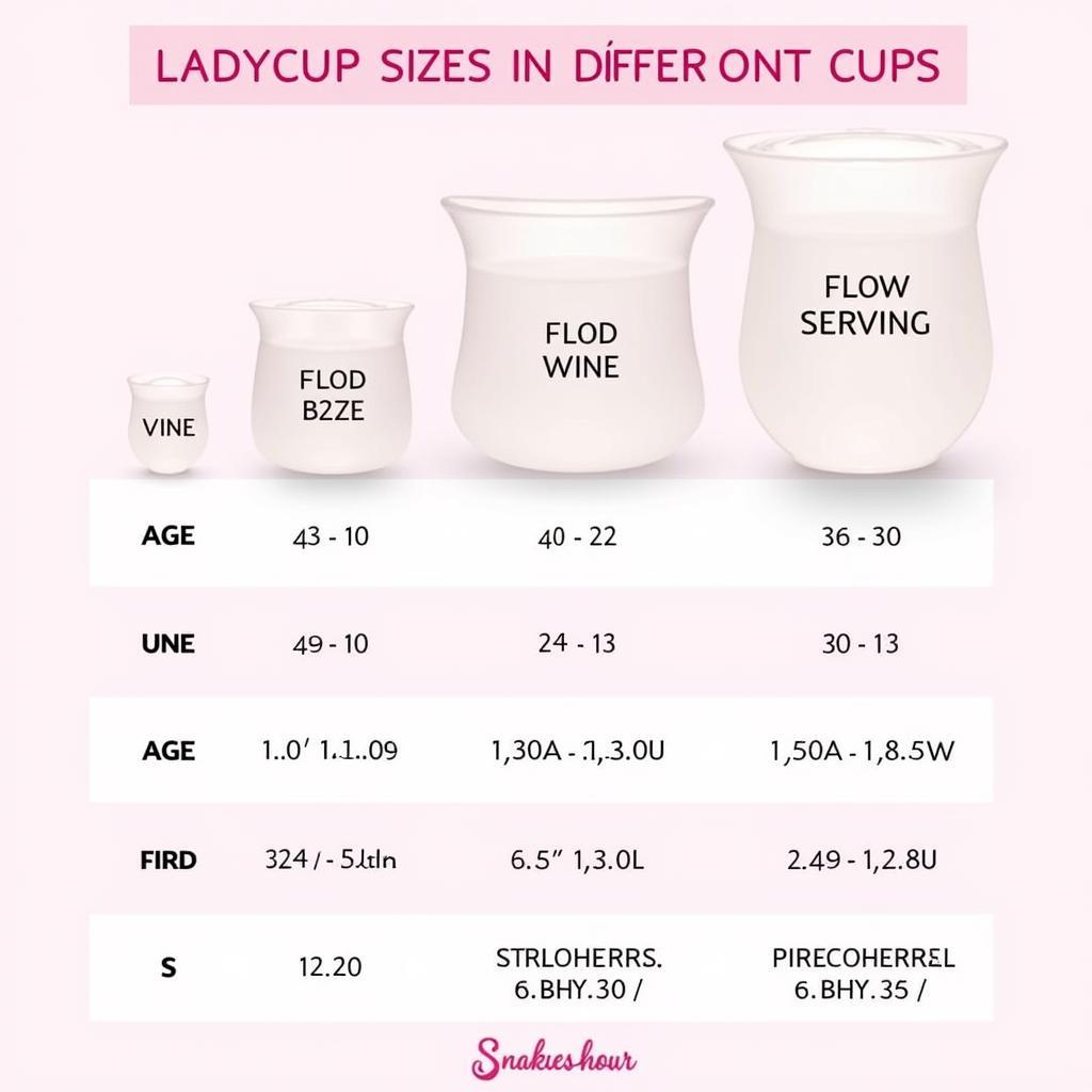 Chọn size cốc nguyệt san Ladycup phù hợp