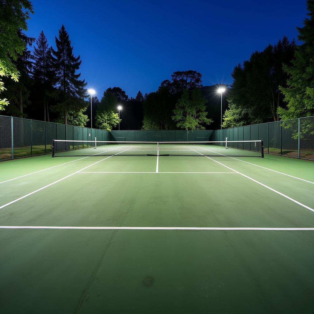 Sân tennis tại CLB Tennis Bato Thủ Đức