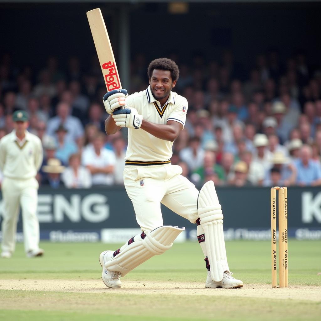 Clive Lloyd scoring a century in the 1975 World Cup final