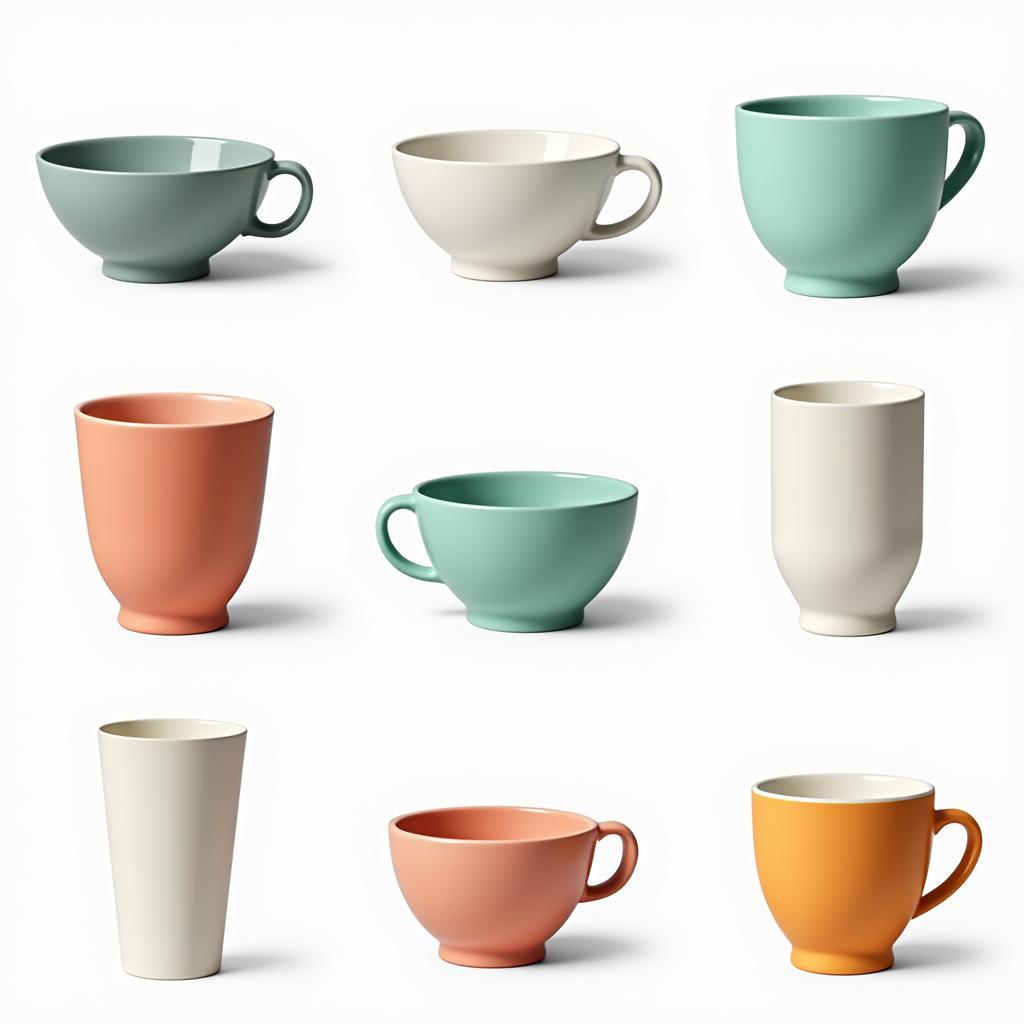 Hình ảnh các loại cool cups đa dạng về kiểu dáng và màu sắc