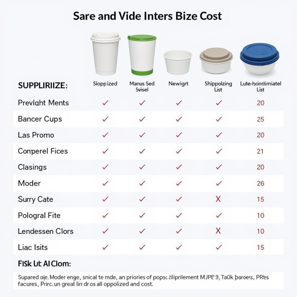 Cost Comparison Wholesale Cups and Lids