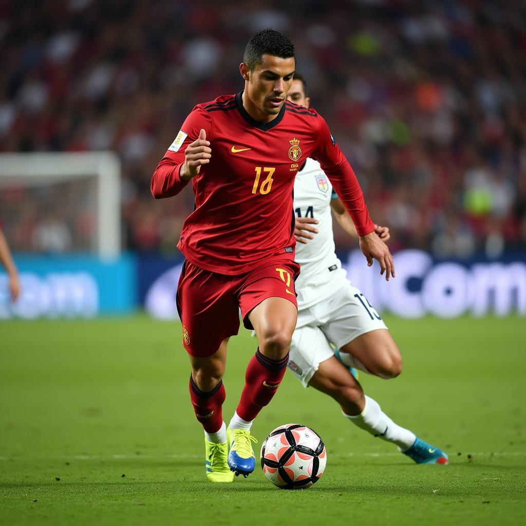 Ronaldo thể hiện kỹ năng điêu luyện tại World Cup 2018