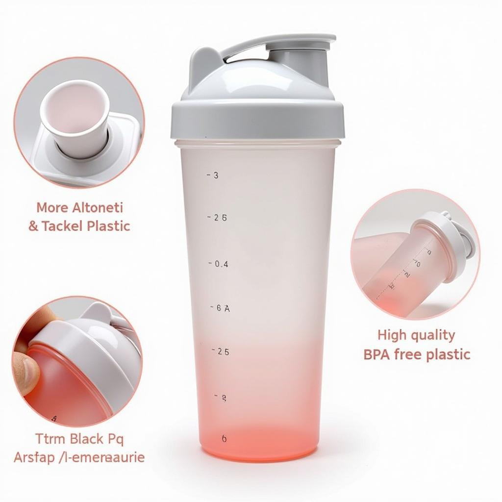 Cyclone Cup Shaker được làm từ chất liệu nhựa cao cấp, an toàn cho sức khỏe và không chứa BPA.