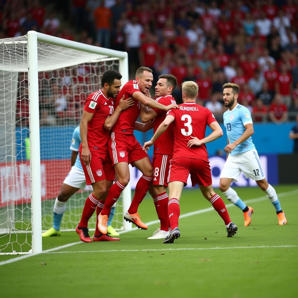 Czech Republic Scoring Goals in a World Cup Match