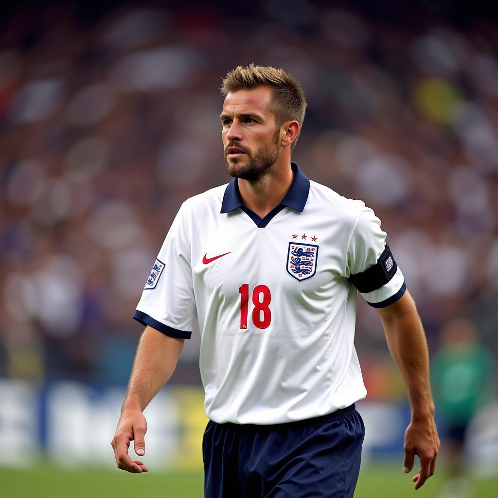 David Beckham làm đội trưởng tuyển Anh tại World Cup 2002