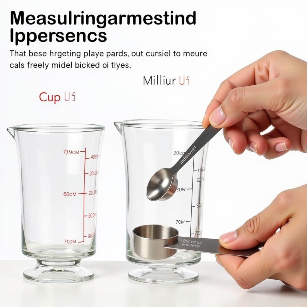 Accurate measurement in cooking