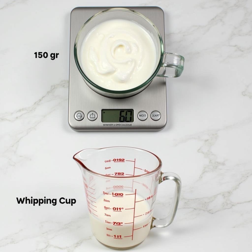 Measuring Whipping Cream Accurately