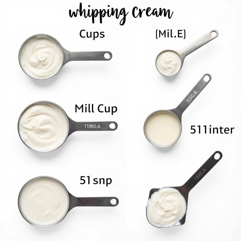 Measuring Whipping Cream