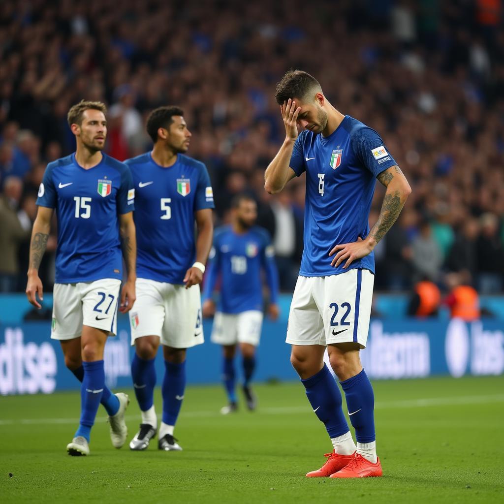 Đội tuyển Italia thất bại tại vòng loại World Cup 2022