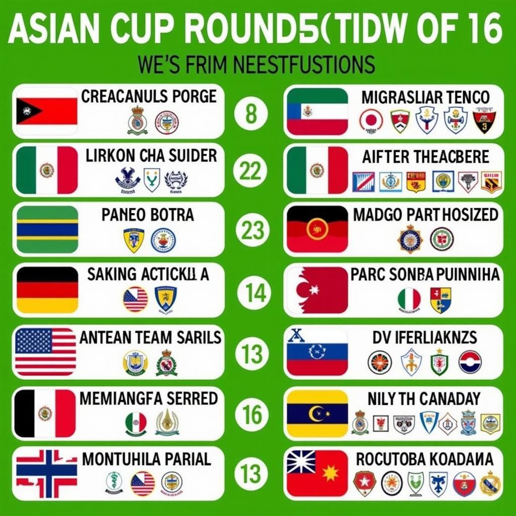 Dự Đoán Vòng 1/8 Asian Cup