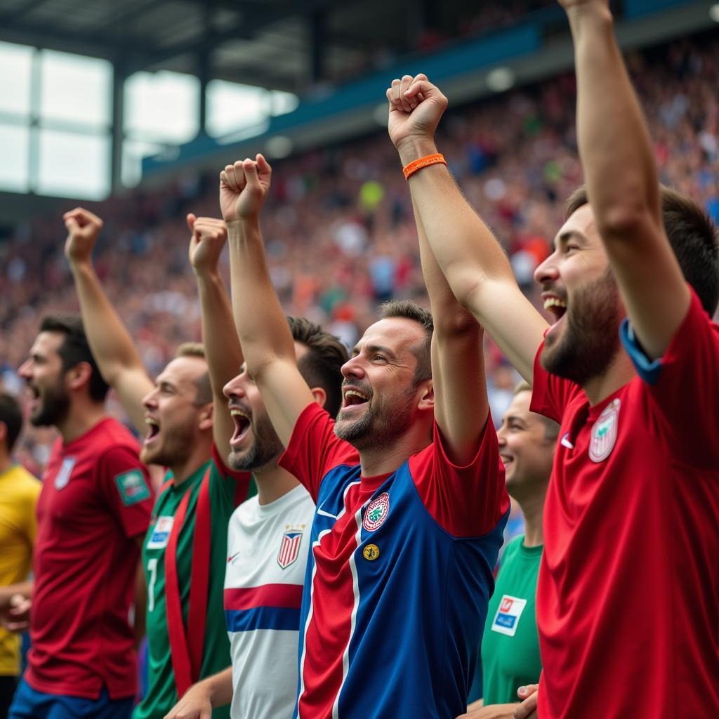 Euro Cup 2020 Fans Celebrating