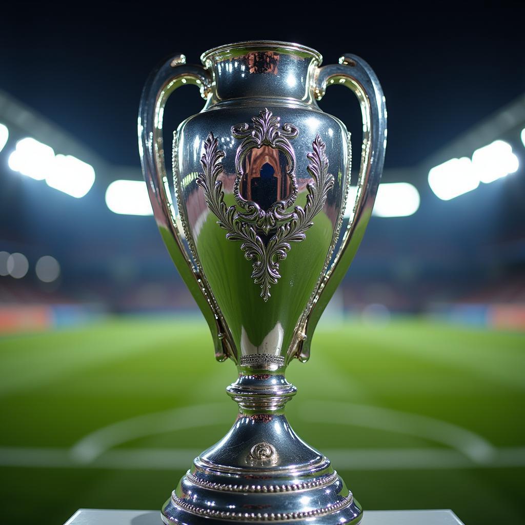 France League Cup Trophy Close-up