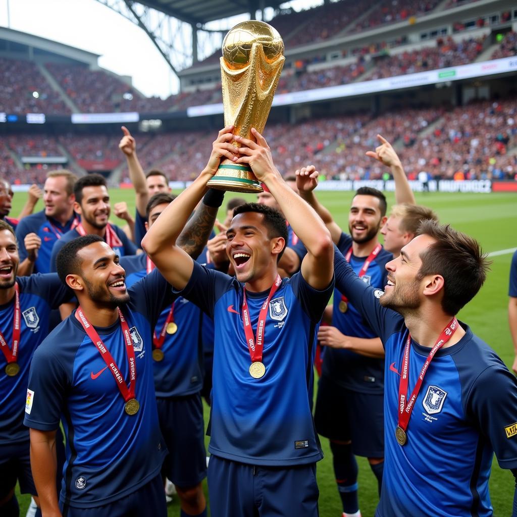 France wins the 2018 World Cup in Russia