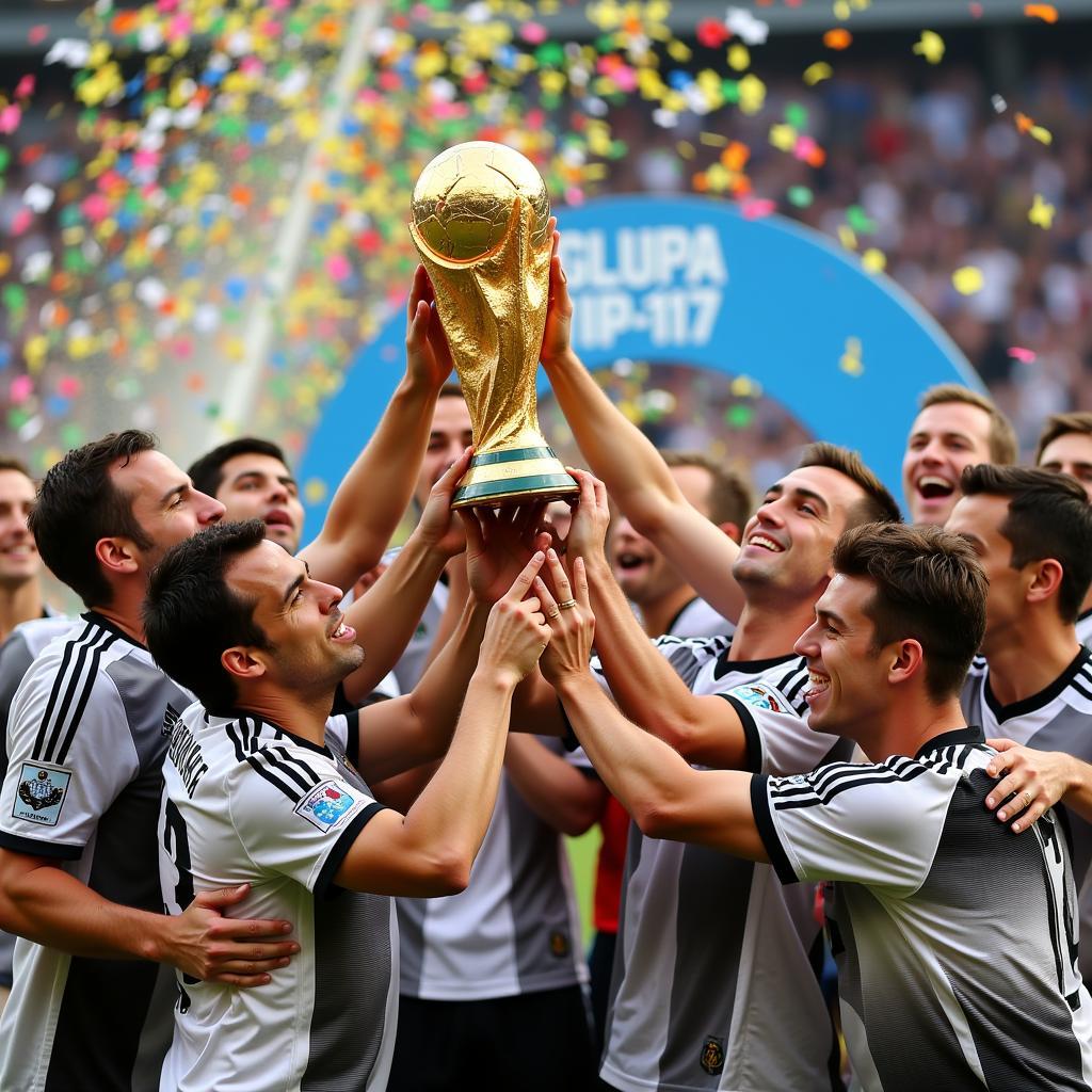 Germany Winning the 2014 World Cup