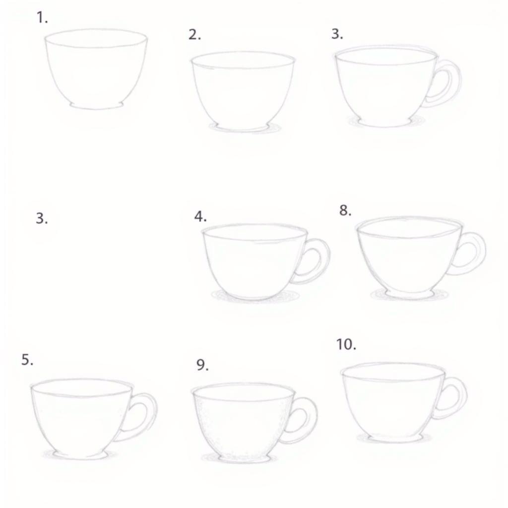 Tea Cup Drawing Tutorial