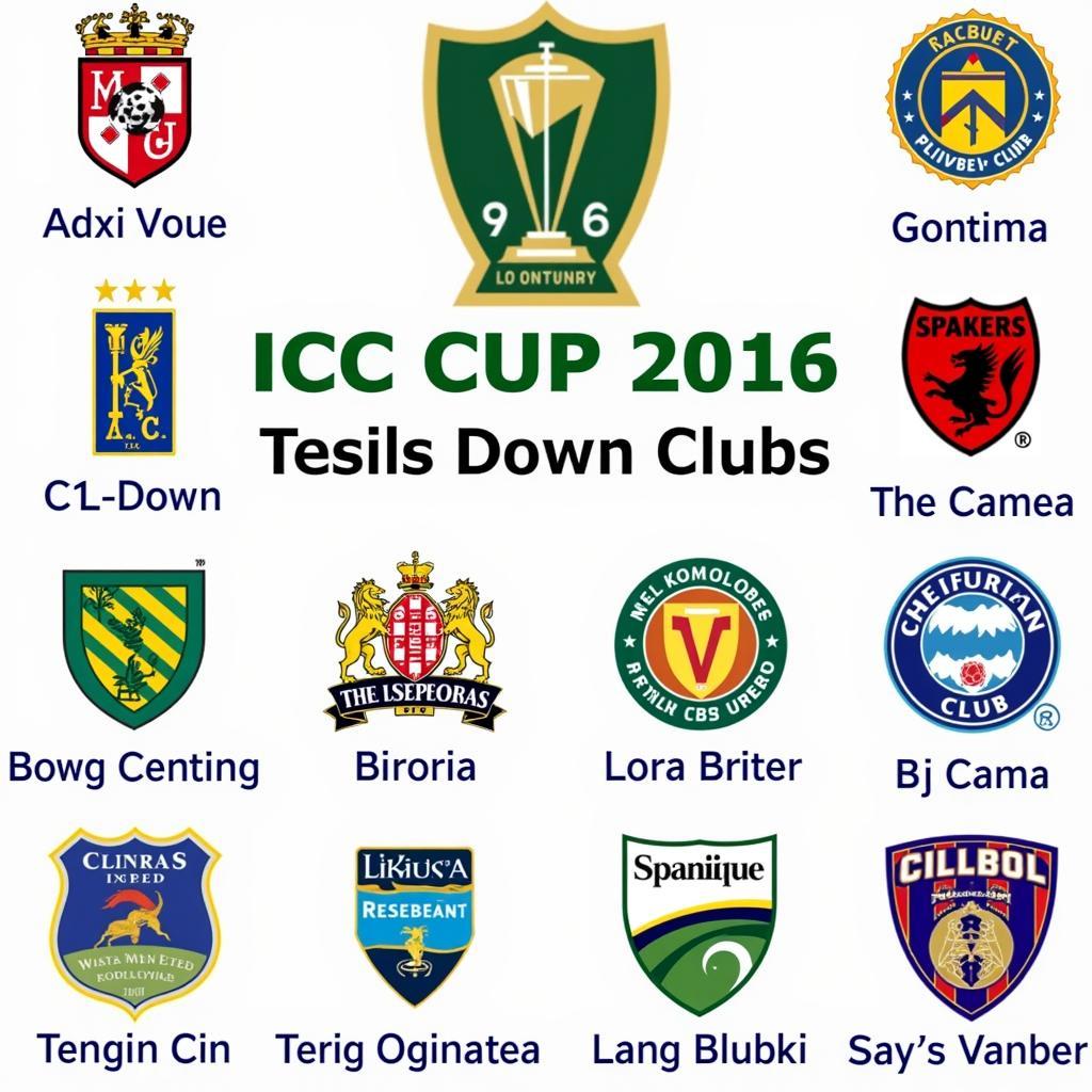 Các đội bóng tham gia ICC Cup 2016