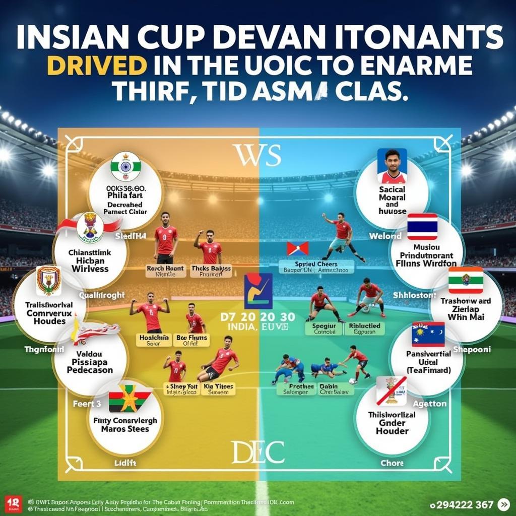 Hành trình của Ấn Độ và Thái Lan tại Asian Cup