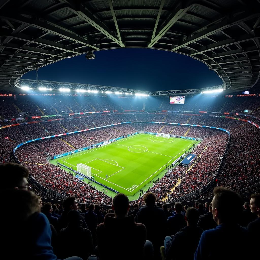 Kaliningrad Stadium Aerial View during a World Cup Match