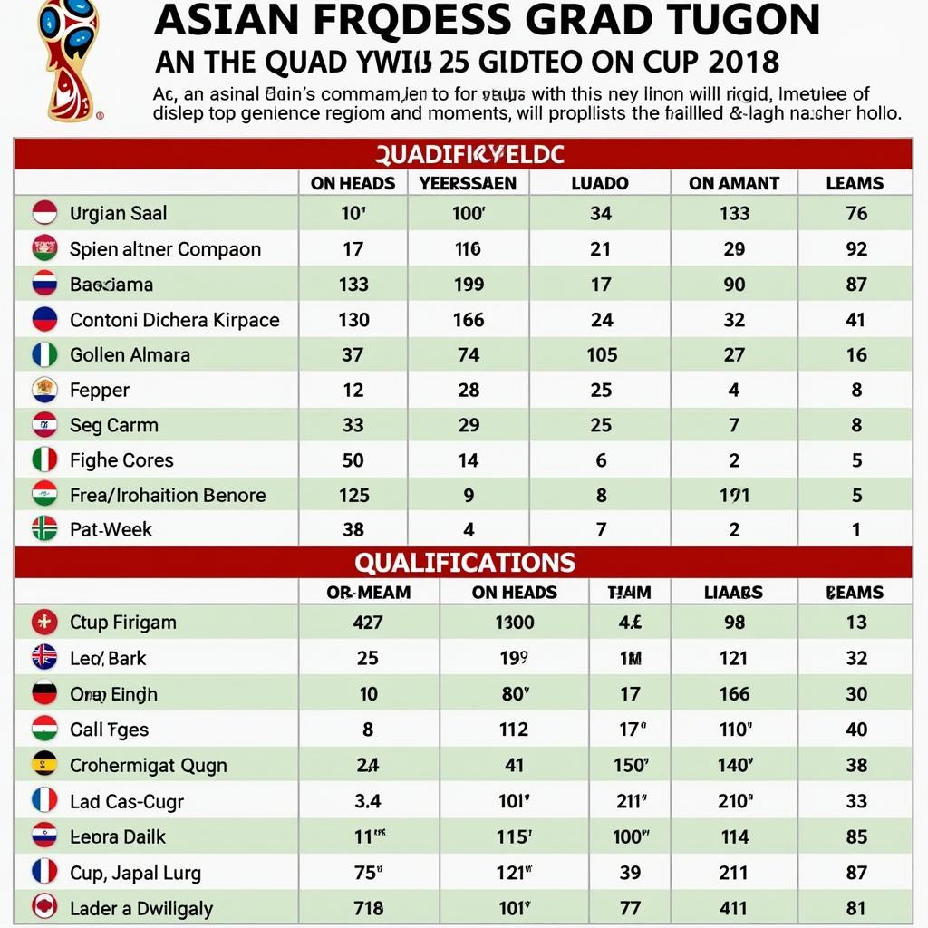 Kết quả vòng loại World Cup 2018 Châu Á