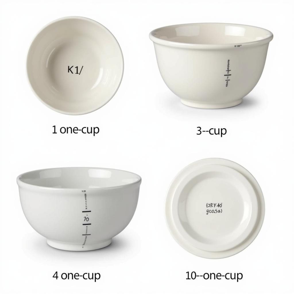 Kích thước chuẩn của one cup bowl