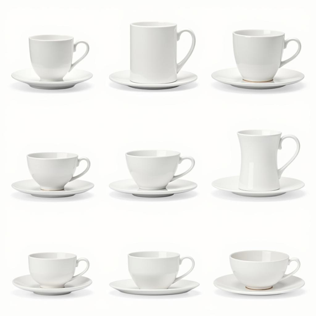 Tea Cup Sizes and Shapes