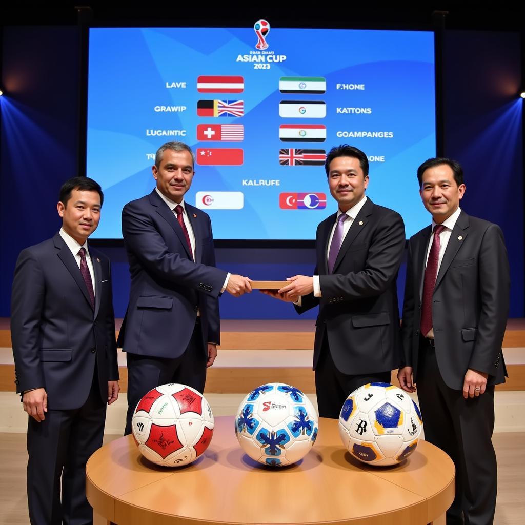 Lễ bốc thăm chia bảng Asian Cup 2023