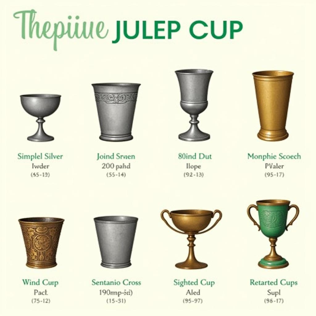 Lịch sử phát triển của Mint Julep Cups