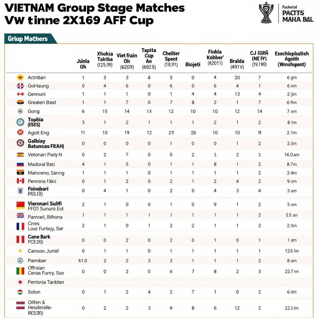 Lịch thi đấu vòng bảng AFF Cup 2019 Việt Nam