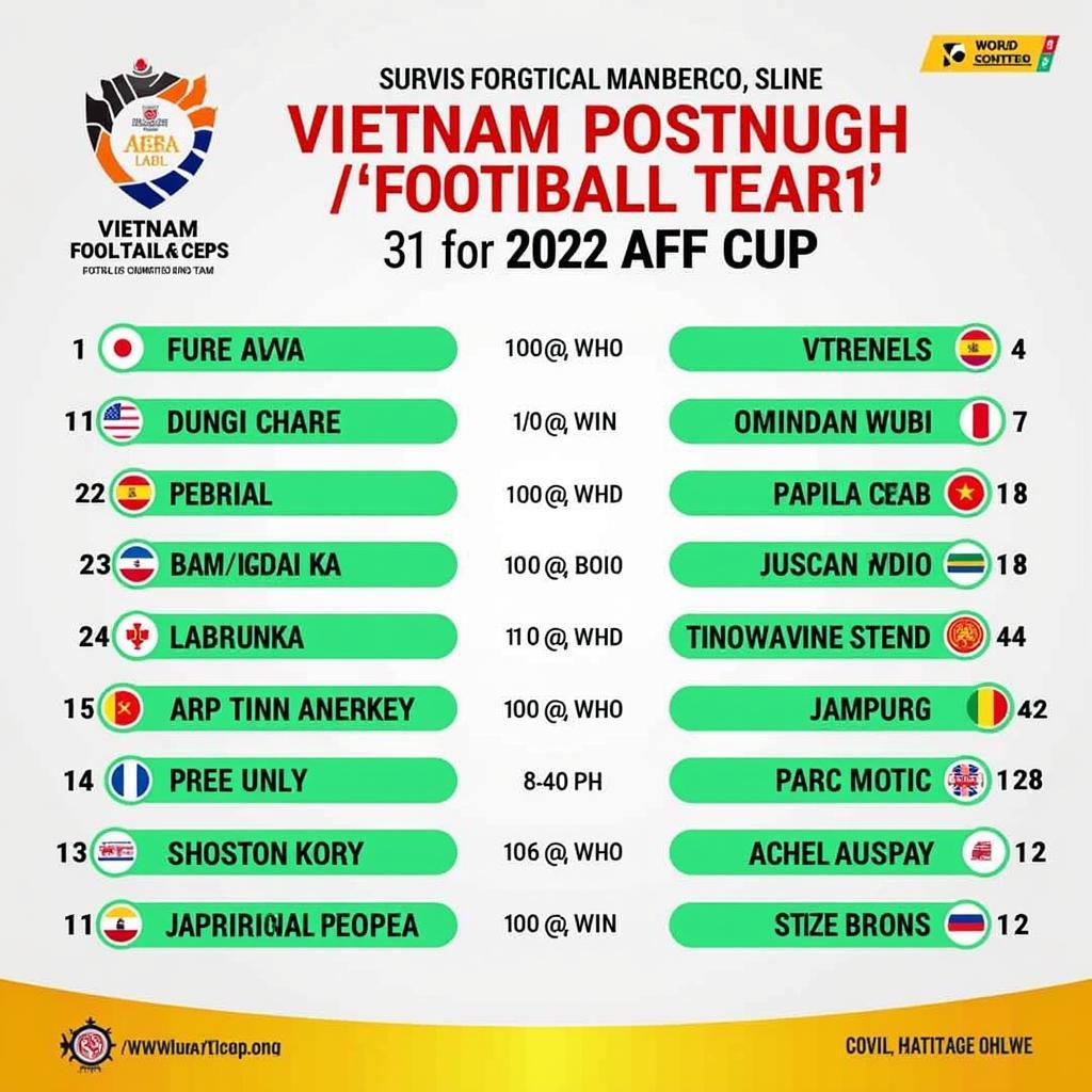 Lịch thi đấu AFF Cup 2022 Việt Nam