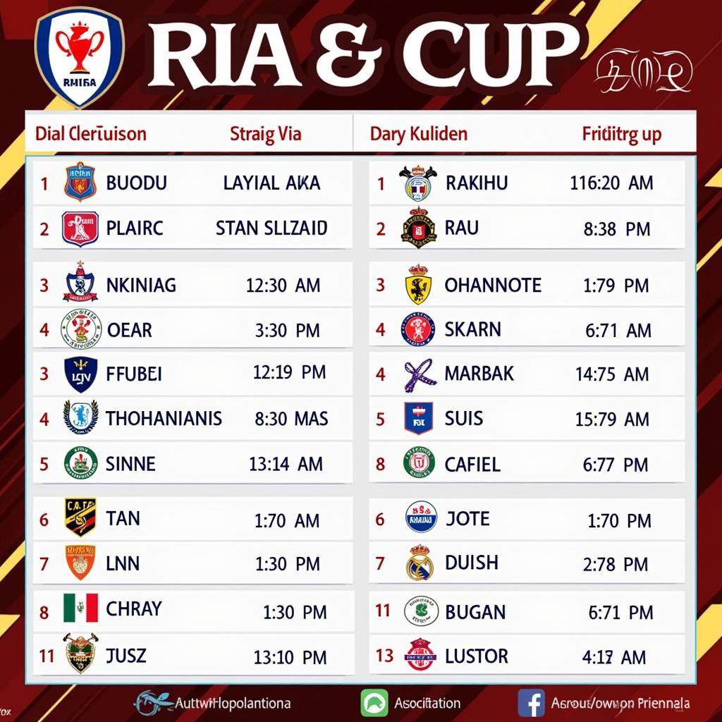 Lịch thi đấu Asiad Cup cập nhật liên tục