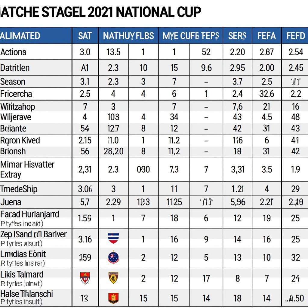 Lịch thi đấu Cup Quốc Gia 2021 vòng bảng