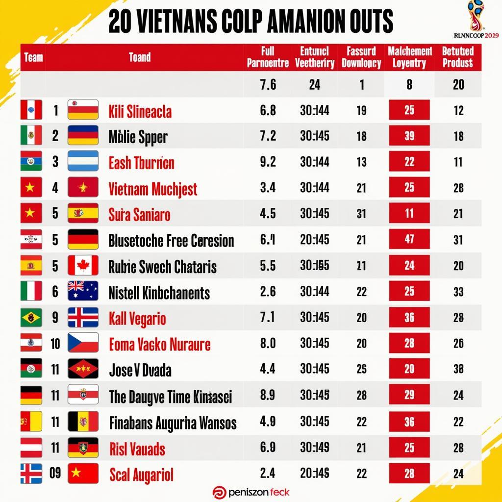 Lịch thi đấu U23 Việt Nam vòng loại World Cup 2022